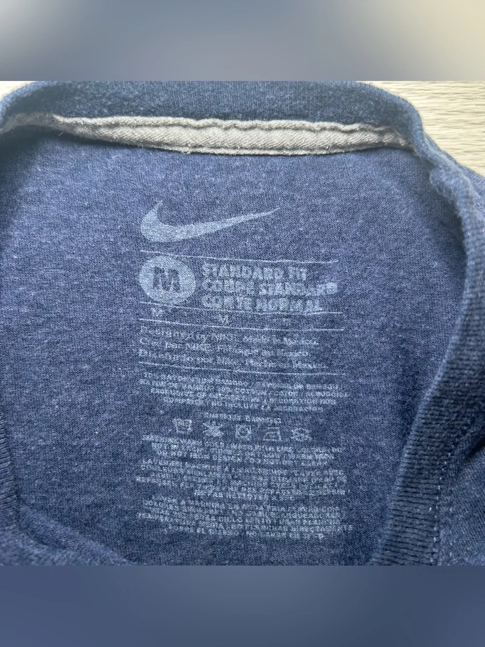 Nike Boston Red Sox Men’s Graphic Retro Style T-Shirt Blue Red MLB size M